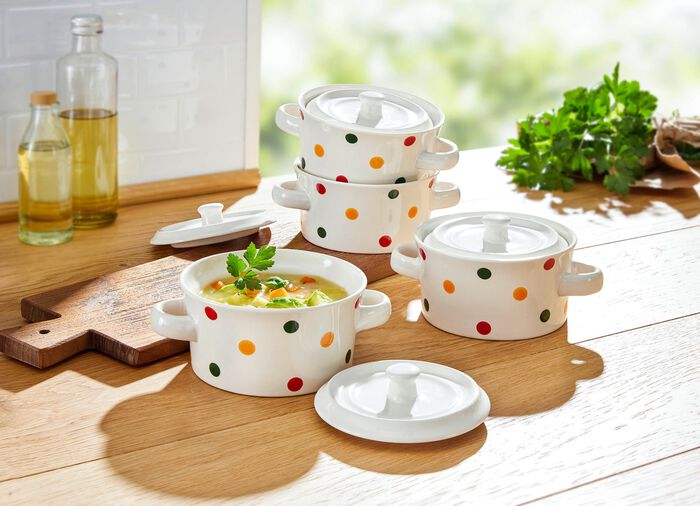 Schlemmert&ouml;pfchen, 4-teilig 