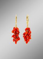 Ohrringe mit Korallen 