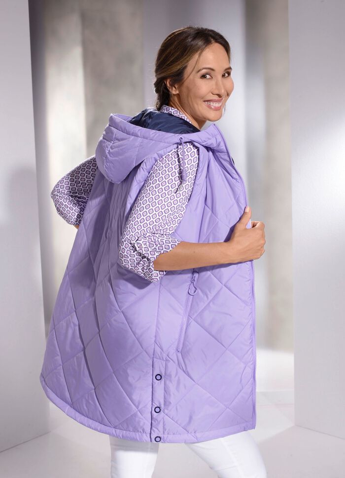 Longweste mit 2-Wege-Rei&szlig;verschluss 