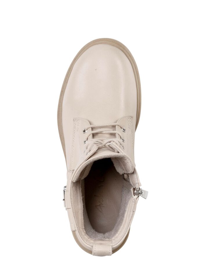 Andrea Conti Stiefelette mit modischen, aufgesetzten T&auml;schchen BEIGE