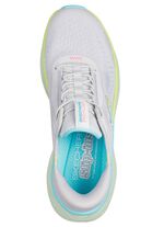 SKECHERS Sneaker mit geformter Slip-Ins Fersenplatte EISGRAU-MULTICOLOR