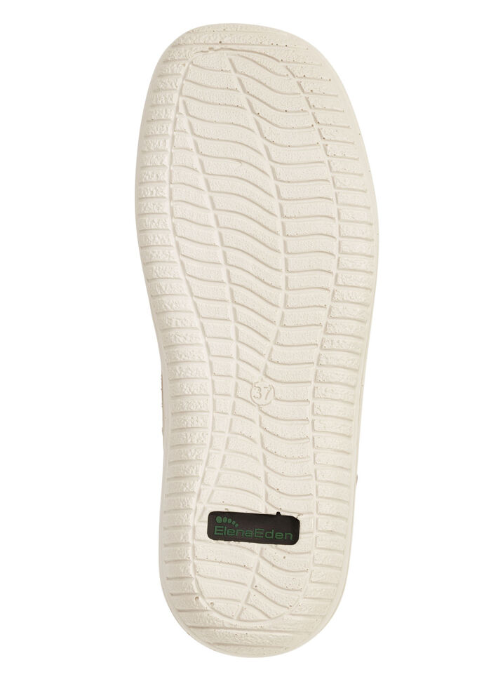 ELENA EDEN Schn&uuml;rschuh aus Nappaleder mit Knitter-Struktur BEIGE