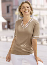 Pulli in sehr weicher Qualität CAMEL-WEISS