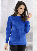 Pullover mit edlem Glitzereffekt ROYALBLAU