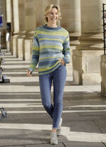 Magic-Jeans mit angesagtem Fransensaum JEANSBLAU