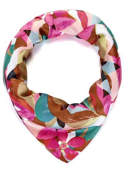 Nikituch mit Fantasiebl&uuml;ten- und bl&auml;tter-Dessin 