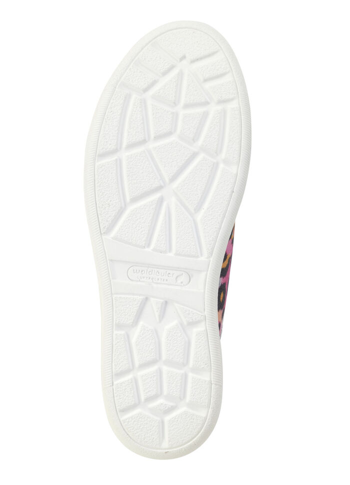 Waldläufer Sneaker mit Streuglitzer und Leo-Druck MULTICOLOR