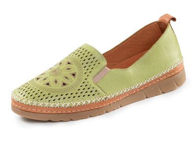 Gemini, sommerliche Damen-Slipper, Weite G, mit herausnehmbarem Fu&szlig;bett 