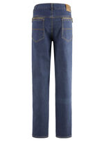 Jeans mit Dehnbundeins&auml;tzen in 3 Farben JEANSBLAU