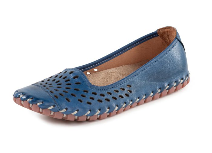 Gemini Slipper aus Rind-Nappaleder MARINE