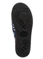 Zweierpack Pantoffeln aus samtig, weichem, bedrucktem Textilmaterial 