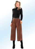 Weich flie&szlig;ende Culotte in Wildleder-Optik 
