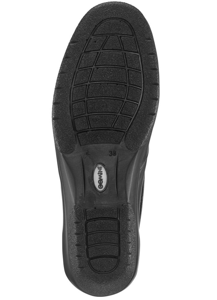 Gemini Slipper mit exotischer Reptilpr&auml;gung SCHWARZ