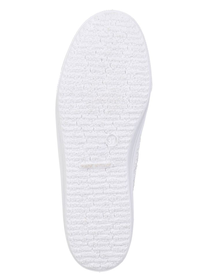 Elegante Damen-Schn&uuml;rschuhe, mit herausnehmbarem Fu&szlig;bett WEISS