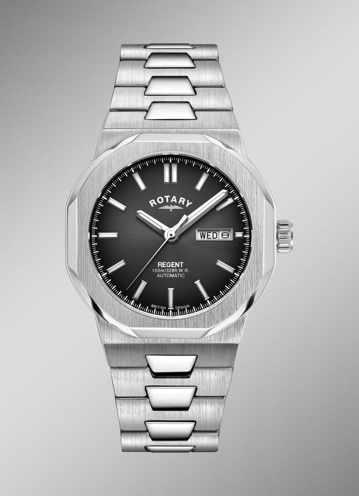 Automatik-Herrenuhr mit H-Gliederarmband  