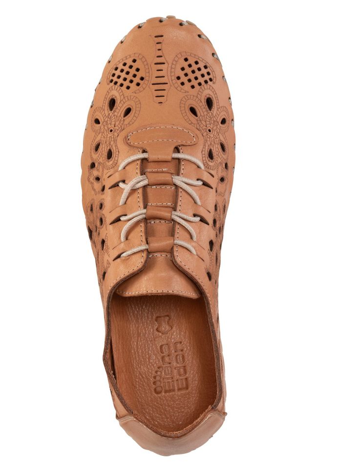 ELENA EDEN Slipper aus weichem Nappaleder mit Pr&auml;gung 