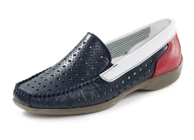 ELENA EDEN, sommerliche Damen-Slipper, Weite H, mit herausnehmbarem Fußbett 