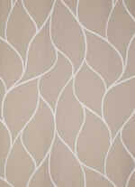 &Uuml;bergardine mit sch&ouml;nem Wellendessin BRAUN