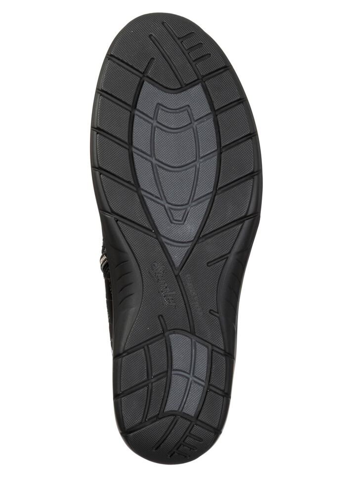 ELENA EDEN, bequeme Damen-Boots, Weite H, mit herausnehmbarem Fu&szlig;bett SCHWARZ