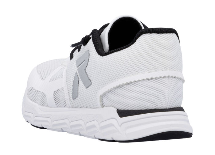 Rieker Sneaker aus teilweise beschichtetem Meshmaterial WEISS
