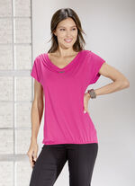 Hübsches Shirt mit Zierbänder  PINK