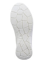 Andrea Conti Schn&uuml;rschuh aus Nappaleder mit Kontrastdurchz&uuml;gen WEISS