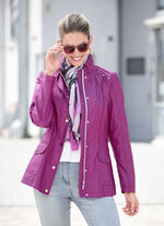 Jacke mit Ziernieten an der Schulterpartie FUCHSIA