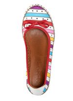 Gemini, modische Damen-Pumps, Weite G, aus Leder WEISS-MULTICOLOR