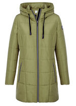 Steppjacke mit fester Kapuze 