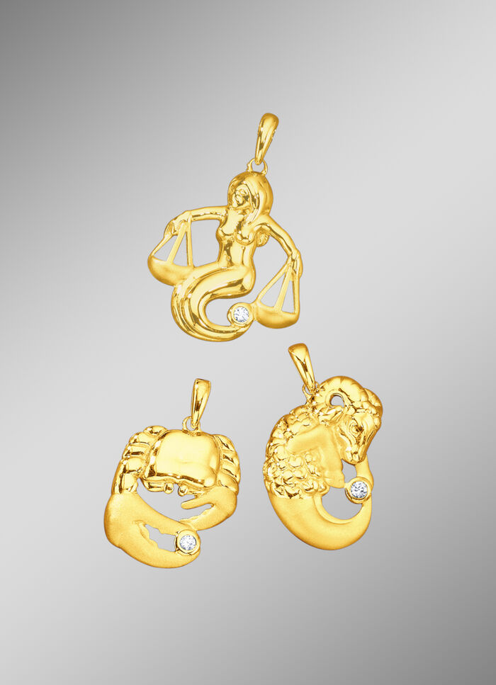 Sternzeichen-Anhänger matt/hochglänzend 