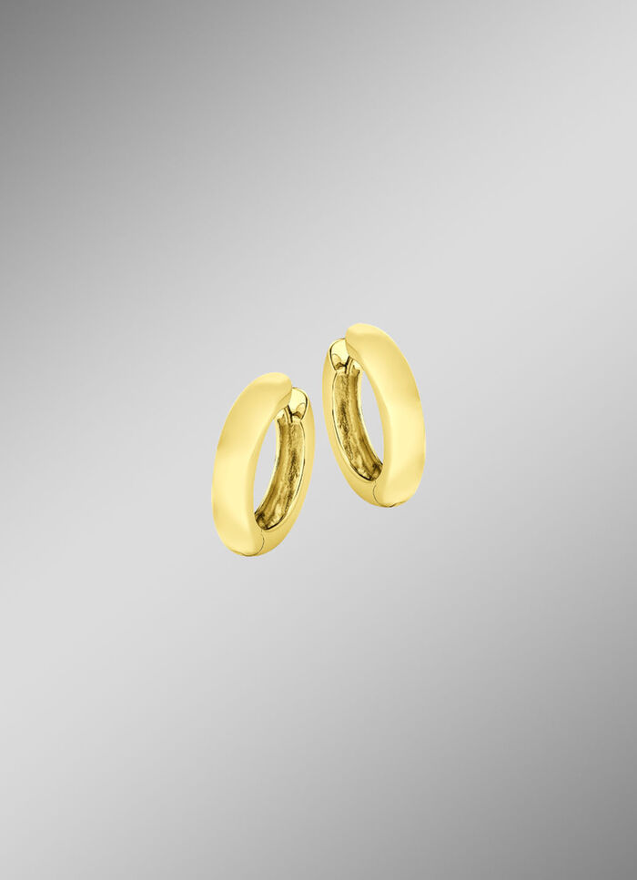 Klassische, gl&auml;nzende Klappcreolen 