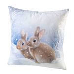 Samtweiche Kissenbez&uuml;ge mit Rei&szlig;verschluss ECRU-BUNT