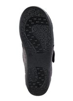 Klassische Herren-Hausschuhe, mit Klettverschluss ANTHRAZIT