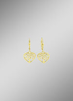 Vergoldete Ohrringe mit Zirkonia 