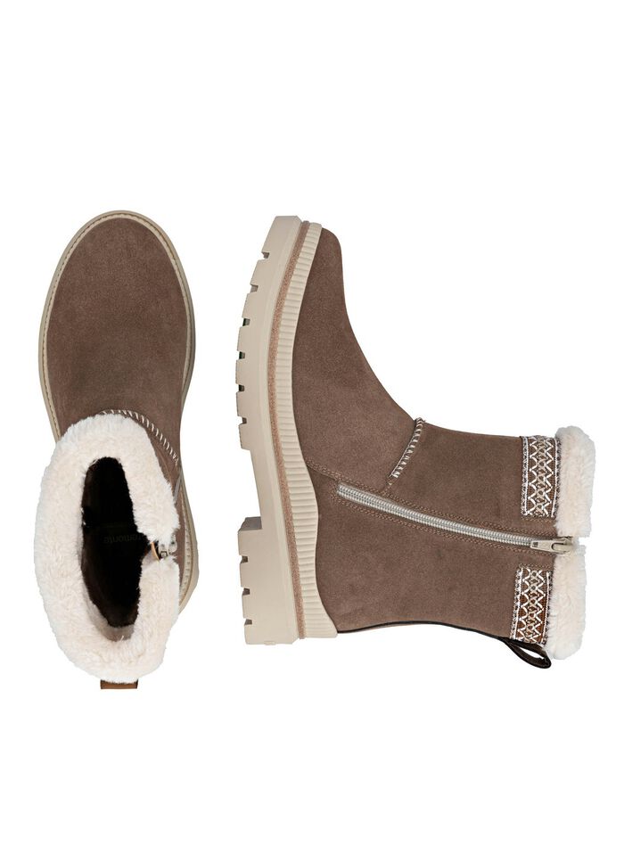 Remonte, gef&uuml;tterte Damen-Stiefeletten, Winterschuhe, Weite G, mit Lammfell 