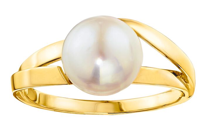 Damenring mit S&uuml;&szlig;wasser-Zuchtperlen-Bouton 