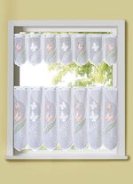 Jacquard Kurzstore mit Schmetterlings-Dessin COLORIERT