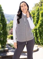 Strickweste mit Stehkragen 