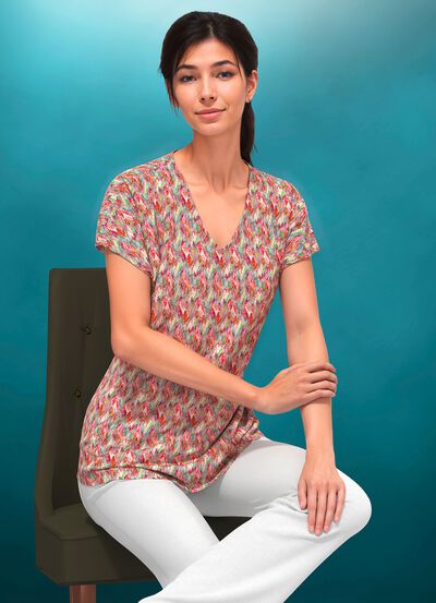 Shirt mit Allover-Muster 