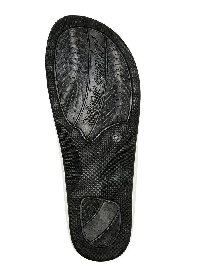 ELENA EDEN Pantolette aus teilweise perforiertem Nappaleder 