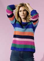 Pullover in Blockringeldessin