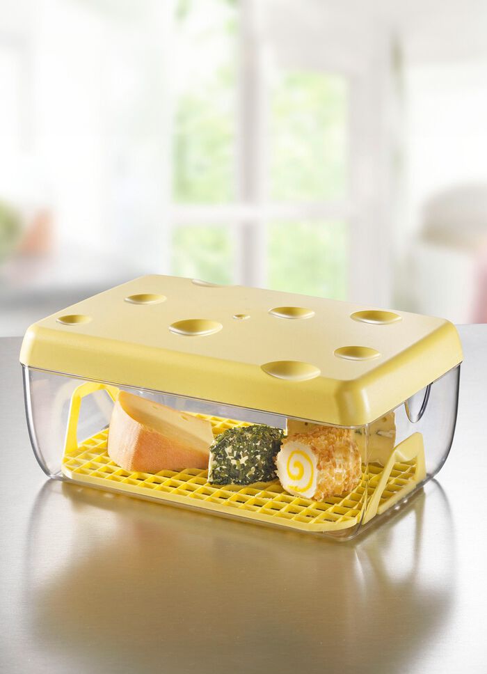 K&auml;sebox mit Gitterboden f&uuml;r l&auml;ngere Frische 