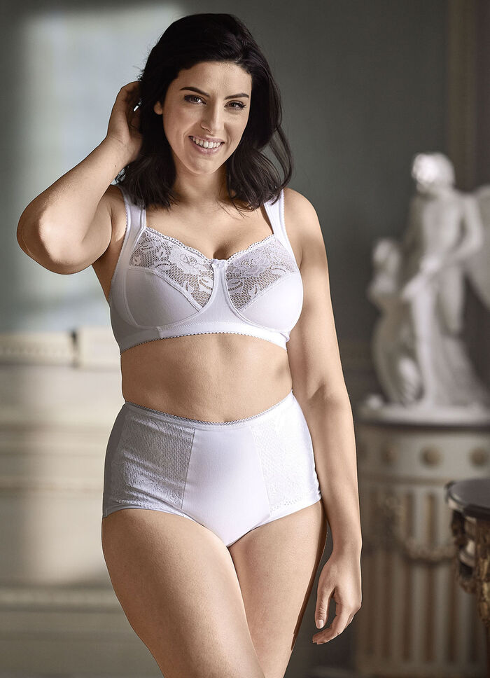 Miss Mary BH mit elastischen Spitzeneins&auml;tzen WEISS