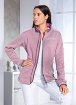 Jacke mit Jacquardmuster BEIGE-ROS&Eacute;