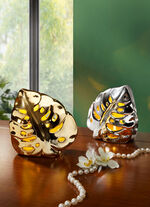 Beleuchtetes Porzellan-Blatt 