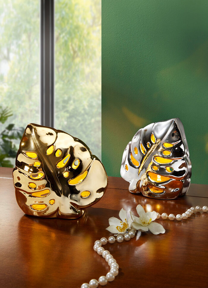 Beleuchtetes Porzellan-Blatt 