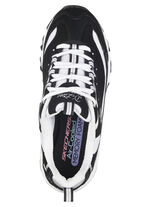 SKECHERS, sportliche Damen-Sneaker, mit herausnehmbarem Fußbett SCHWARZ-WEISS