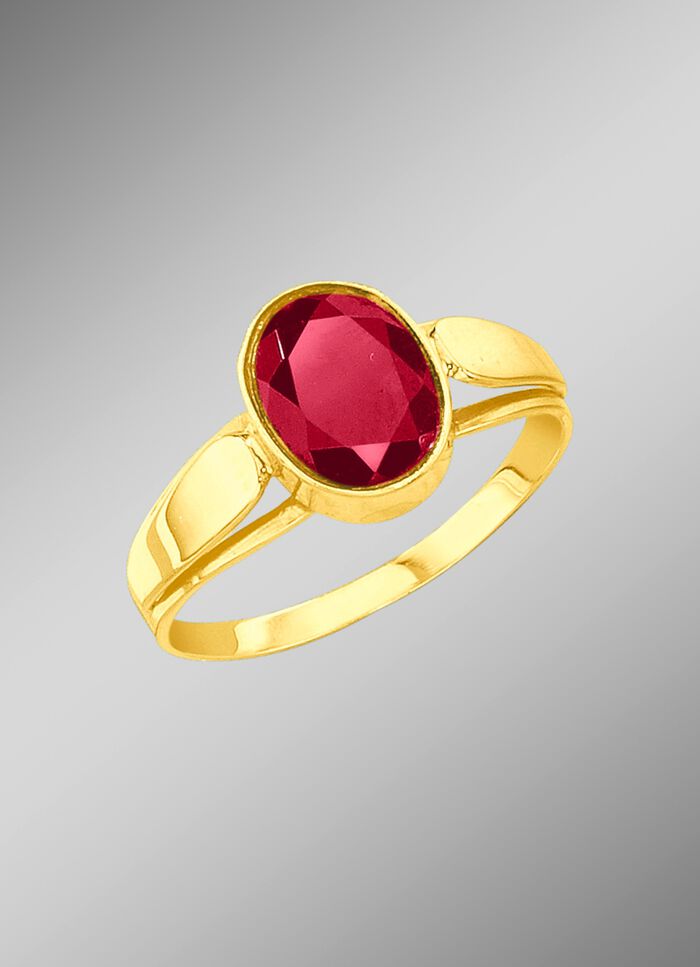 Schicker Damenring mit echt Granat 