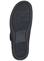 Bequeme Damen-Pantoletten, mit herausnehmbarem Fu&szlig;bett DUNKELBLAU