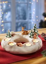 Handgefertigter Adventskranz aus dem Hause Goebel 